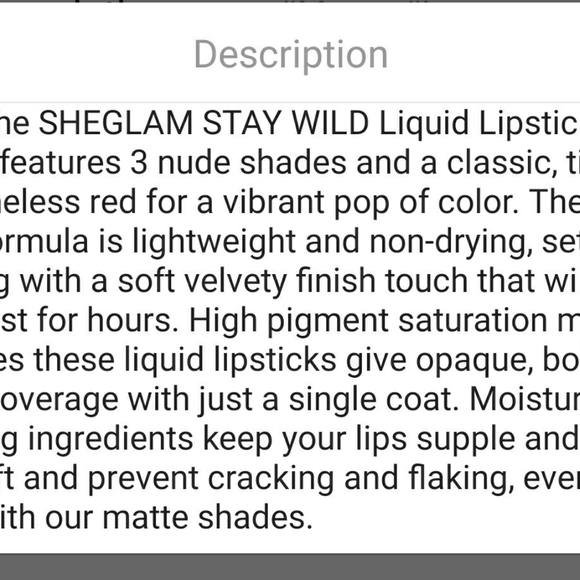 2/$25🌸New.Stay Wild formula, Nude liquid Lipstick - Picture 10 of 12